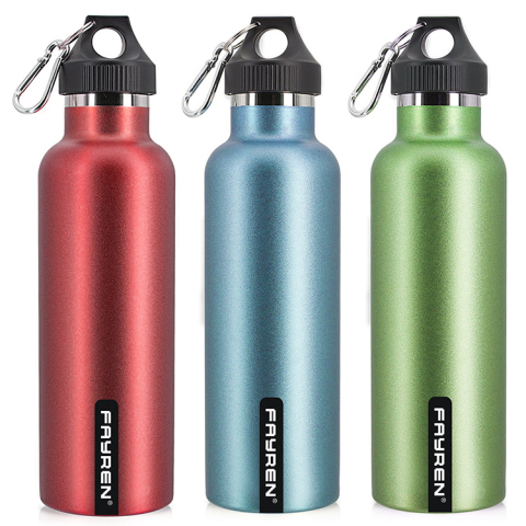 Borraccia in acciaio inossidabile isolata colorata Hydro Flask
