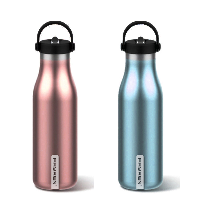 double wall Stainless Steel vacuum Insulated Water Bottle with handle