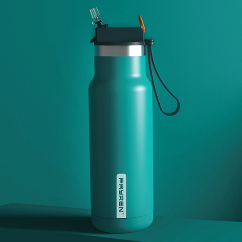 Borraccia termica personalizzata ecologica per lo sport con bocca larga