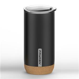Reusable Stainless Steel Eco-Friendly Insulated Travel Thermal Mug with Cork Bottom