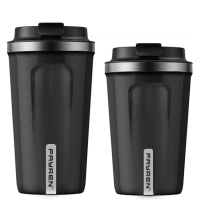 Double Wall Vacuum Insulation Coffee Tumbler with Leakproof Screw Lid Reusable Thermal