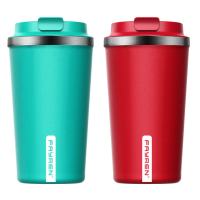 Double Wall Stainless Steel Travel Mug with Leakproof Lid for Coffee and Tea, Keep Drinks Hot and Cold