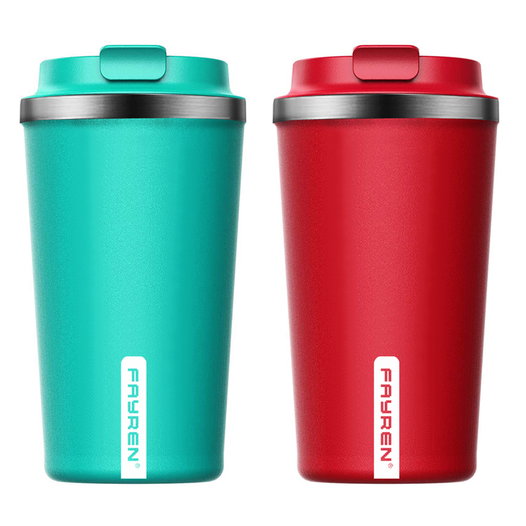 Double Wall Stainless Steel Travel Mug with Leakproof Lid for Coffee and Tea, Keep Drinks Hot and Cold
