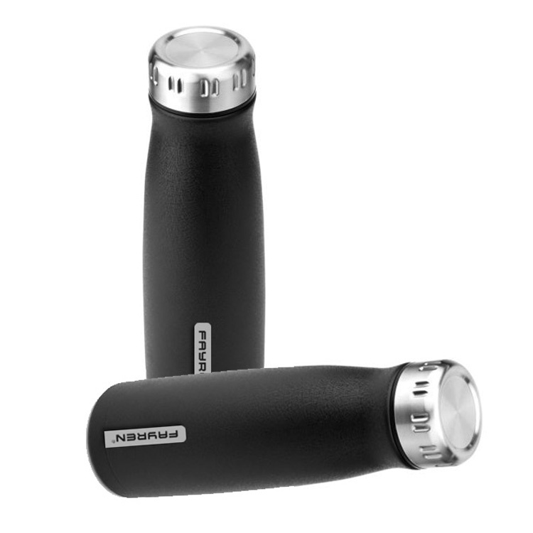 قارورة معزولة بالفراغ من الفولاذ المقاوم للصدأ مع غطاء مانع للتسرب للسفر