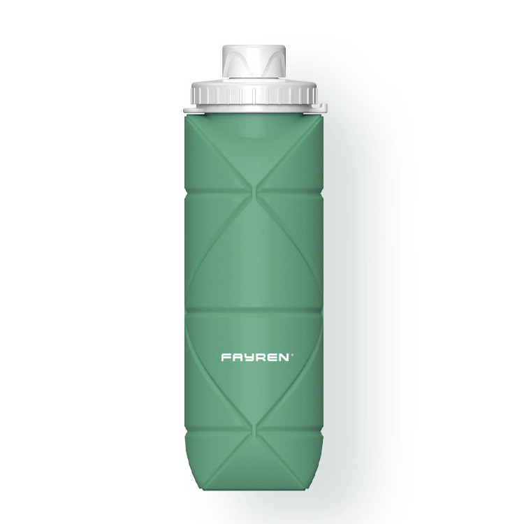 Faltbare Silikon-Wasserflasche für Reisen, Fitnessstudio, Camping, Wandern, für Reisen, Fitnessstudio, Camping, Wandern