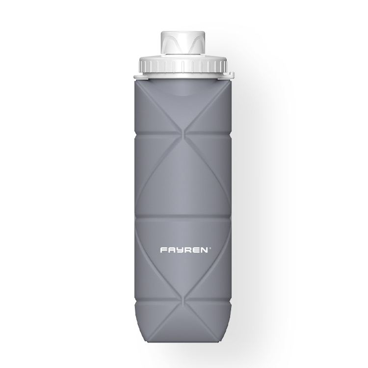 Faltbare Silikon-Wasserflasche für Reisen, Fitnessstudio, Camping, Wandern, für Reisen, Fitnessstudio, Camping, Wandern