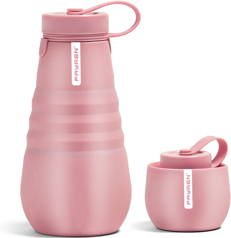 Bouteille pliable réutilisable