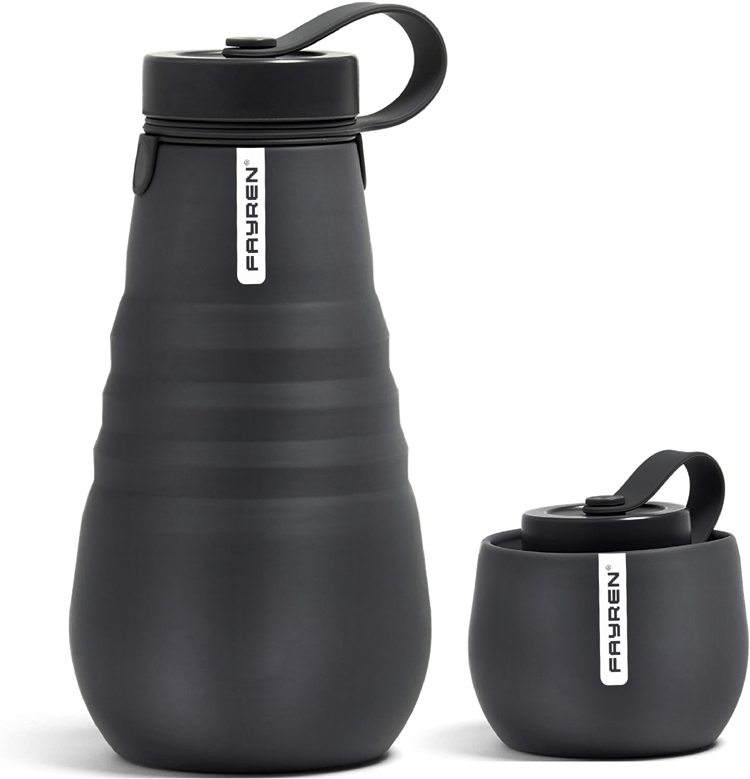 Bouteille pliable réutilisable