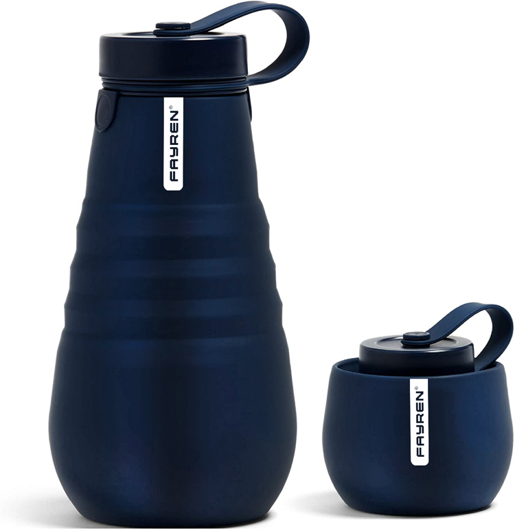Bouteille pliable réutilisable
