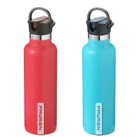 Bouteille de boisson isolée sous vide à double paroi étanche adaptée aux sports
