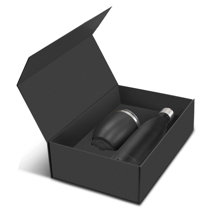 Stainless Steel Travel Thermos Mug with 2 Tumblers Insulated Hot Water Bottle Coffee Cup Set