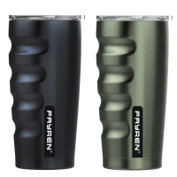 Wunderschön gestaltete, vakuumversiegelte, isolierte Kaffeetasse aus Edelstahl