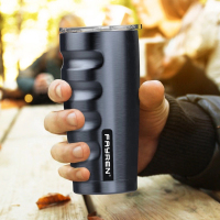 Wunderschön gestaltete, vakuumversiegelte, isolierte Kaffeetasse aus Edelstahl