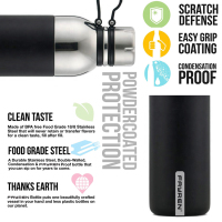 Непротекающие спортивные бутылки с водой из нержавеющей стали с вакуумной изоляцией для путешествий