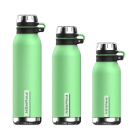 Leak proof drinking bottle with Thermalock insulation BPA-free water bottle with screw cap