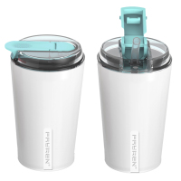 Tazza da caffè da viaggio premium riutilizzabile in acciaio inossidabile da 16 once