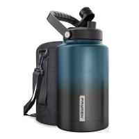 Bottiglia d'acqua con caraffa isolata sotto vuoto da 3,7 litri in acciaio inossidabile per uso alimentare 18/8