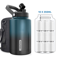 Bottiglia d'acqua con caraffa isolata sotto vuoto da 3,7 litri in acciaio inossidabile per uso alimentare 18/8