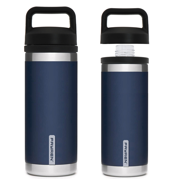 Bouteille d'eau isolée sous vide en acier inoxydable avec bouchon Chug