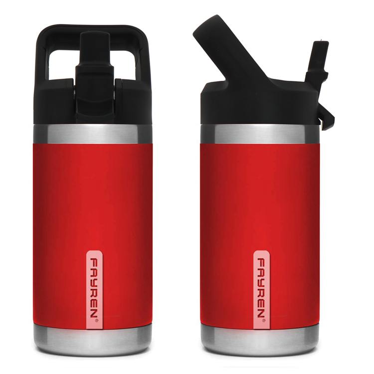 Double Wall Vacuum Wide Mouth with 3 lids Sports Water Bottle to Keep Liquids Hot or Cold