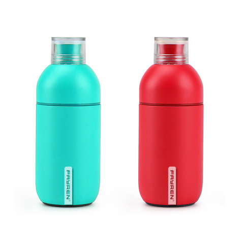 Linda botella termo a prueba de fugas de acero inoxidable de 280 ml