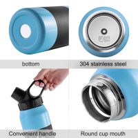 Isolierte Edelstahl-Wasserflasche mit Ausgussdeckel