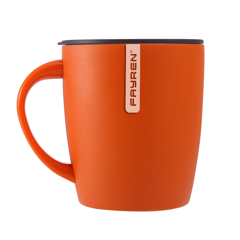 Tasse de voyage à café isolée 304 à double paroi avec poignée