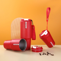 Benutzerdefiniertes Logo heißer Verkauf Becher Vakuumisolierter Kaffee-Reisebecher aus Edelstahl Edelstahl-Kaffeetasse mit Griff