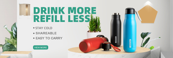 Bottiglie d'acqua riutilizzabili per materiale