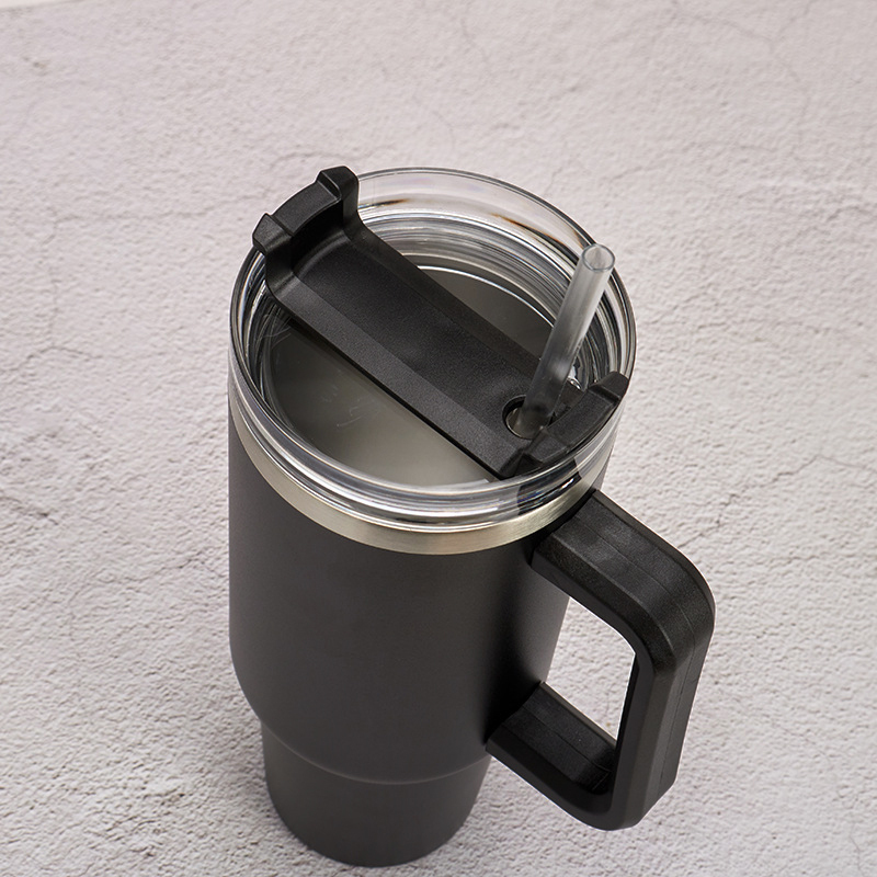 Fayren Logo personalizzato Amazon Vendita calda Tazze da viaggio per caffè in acciaio da 40 once Mantieni la tazza da caffè da viaggio fredda con manico