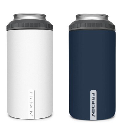 Nuovo prodotto Supporto isolante per dispositivo di raffreddamento per lattine sottili a sublimazione a doppia parete in acciaio inossidabile dritto per birra