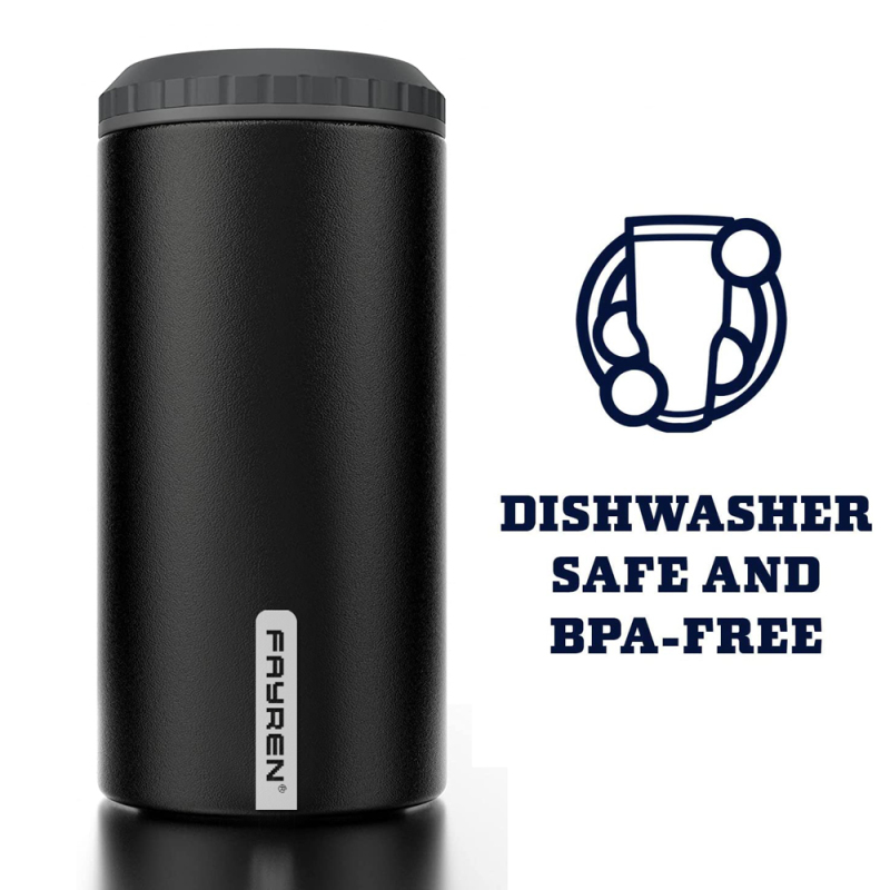 Neues Produkt, gerader, doppelwandiger Bierkühler aus Edelstahl, Sublimation, schlanker Dosenkühler, Isolatorhalter