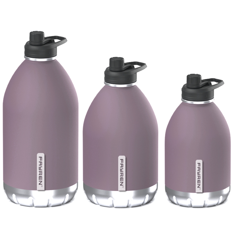 Fayren 128 Oz Growler Keg Manufacturer 1 Gallon Stainless Steel Big Water Bottle Beer Wine Thermal Jug Insulated Big Wine Bottle