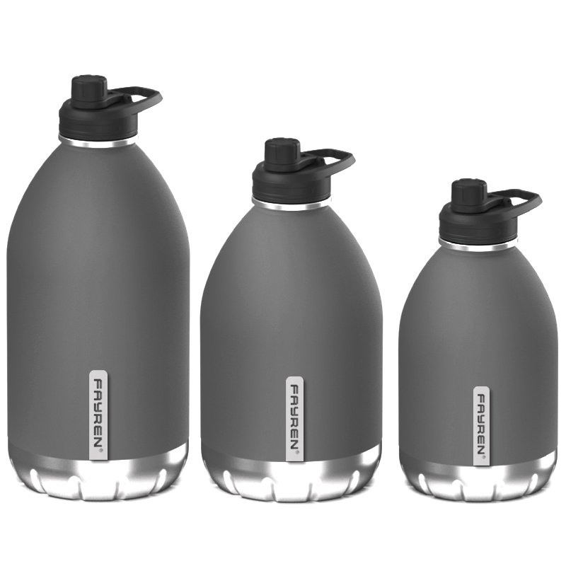 Fayren 128 Oz Growler Keg Manufacturer 1 Gallon Stainless Steel Big Water Bottle Beer Wine Thermal Jug Insulated Big Wine Bottle