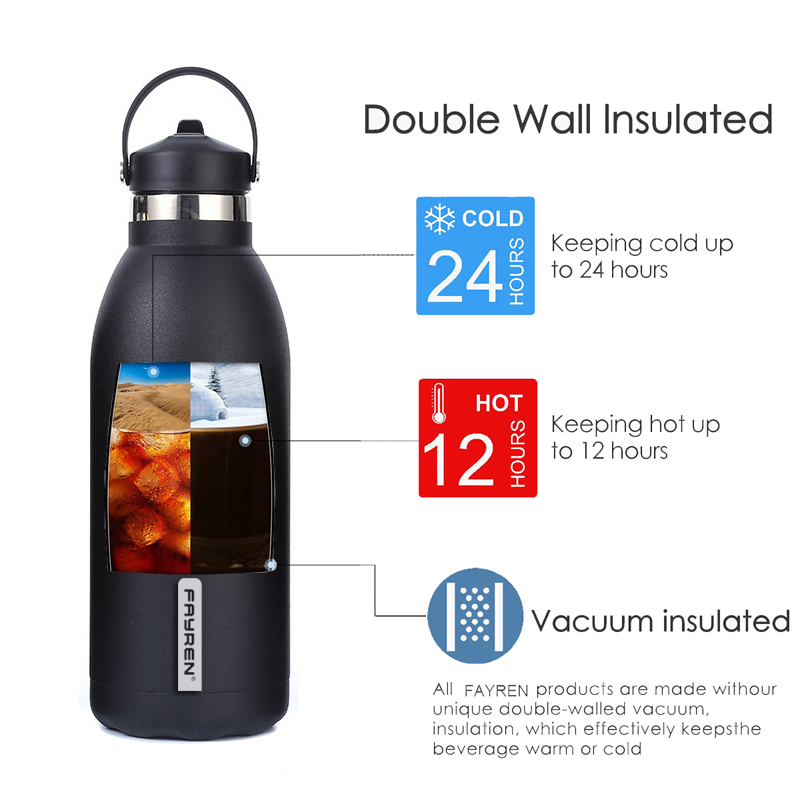 Large Capacity Vacuum Flask Water Bottle