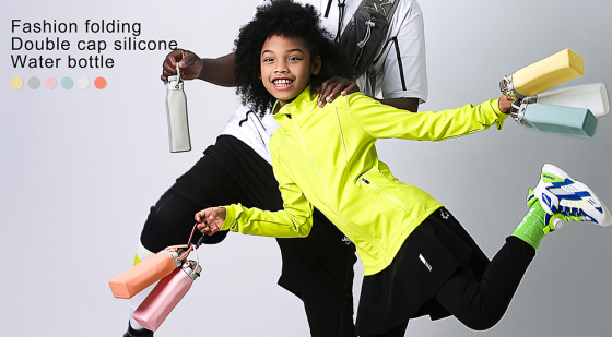 Fayren Nouvelle arrivée Bouteille d'eau en silicone pliable