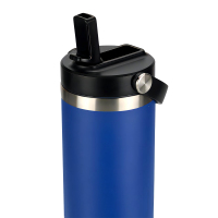 Cannuccia di nuovo design con cannuccia ribaltabile con coperchio con manico Thermos a doppia parete in acciaio inossidabile