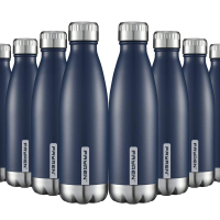 Bottiglia d'acqua termica in acciaio inossidabile a forma di cola isolata sportiva a doppia parete da 350 ml 500 ml 750 ml