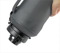 FAYREN BPA Free 2L Sport Gym Travel Collapsible Drinking Bottle Foldable Silicone Water Bottle With Straw And Time Marker