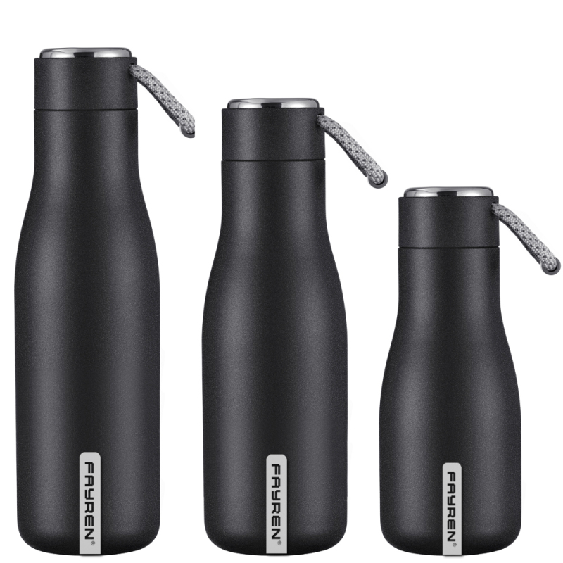 Fayren 500ml 750ml Custom Logo 304 Stainless Steel Insulated Sports Water Bottle Leakproof Double Wall Thermos Vacuum Flasks