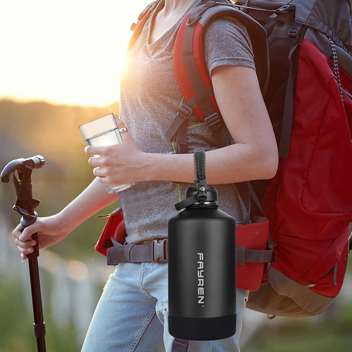 Wide Mouth Insulated Double Wall Stainless Steel Water Bottle