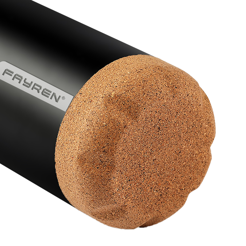 Borraccia Fayren in acciaio inossidabile con isolamento sottovuoto da 750 ml - Forma termica a doppia parete a forma di cola con fondo in sughero - 12 ore a freddo, 16 ore a caldo -