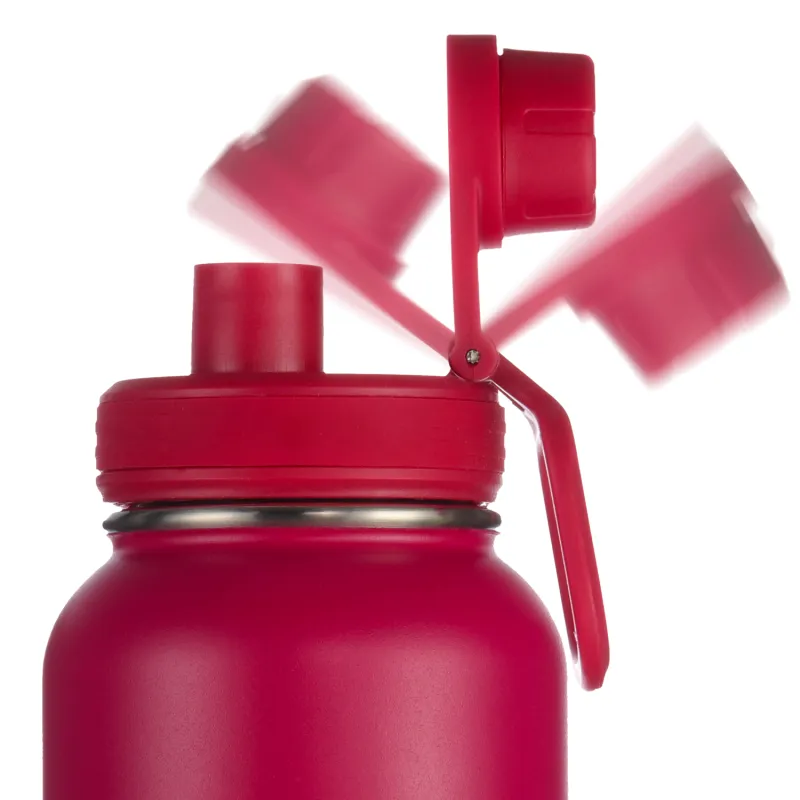 Garrafa de água isolada de aço inoxidável com tampa de bico, 1200ML/750ML/500ML