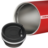 Fayren 500ml Rotary knob Lid Commuter Cup Insulated Stainless Steel Spill Proof Coffee Mug Keeps Beverages Cold for 24 Hours and Hot for 12 Hours