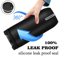 Fayren 500ml Rotary knob Lid Commuter Cup Insulated Stainless Steel Spill Proof Coffee Mug Keeps Beverages Cold for 24 Hours and Hot for 12 Hours