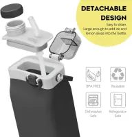 600 ml Heißer Verkauf Tragbare, wiederverwendbare BPA-freie Outdoor-Sportflasche Silikon Faltbare Tumbler Wasserflasche mit Griff