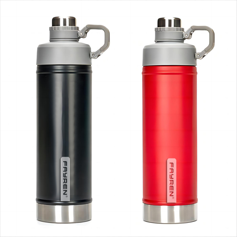 2023 Thermos sotto vuoto isolato a prova di perdite al 100% Doppia parete in acciaio inossidabile Arrampicata Camping Drink Thermos Tour Bottiglie d'acqua
