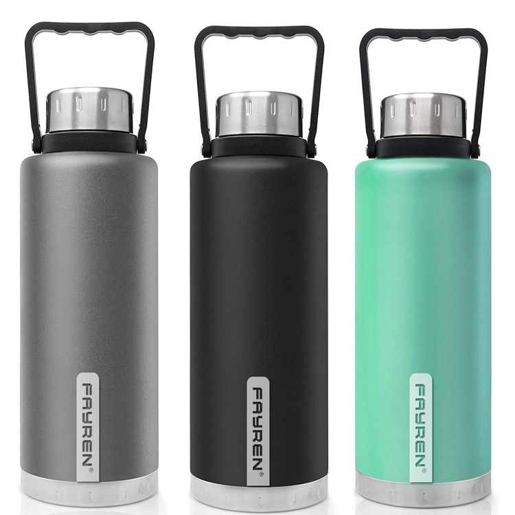 Grande bottiglia d'acqua termica in acciaio inossidabile