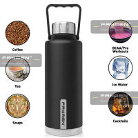 Grande bottiglia d'acqua termica in acciaio inossidabile