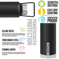 Grande bottiglia d'acqua termica in acciaio inossidabile